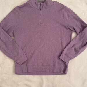 Men's Lavender Zip-Up Sweater